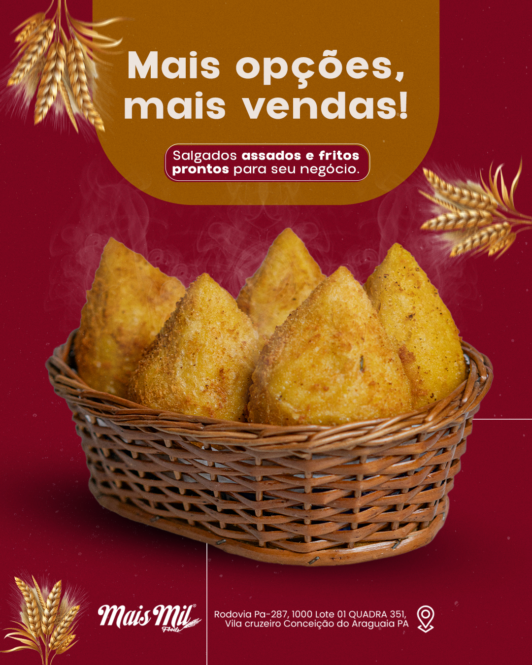 Mais opções, mais vendas!