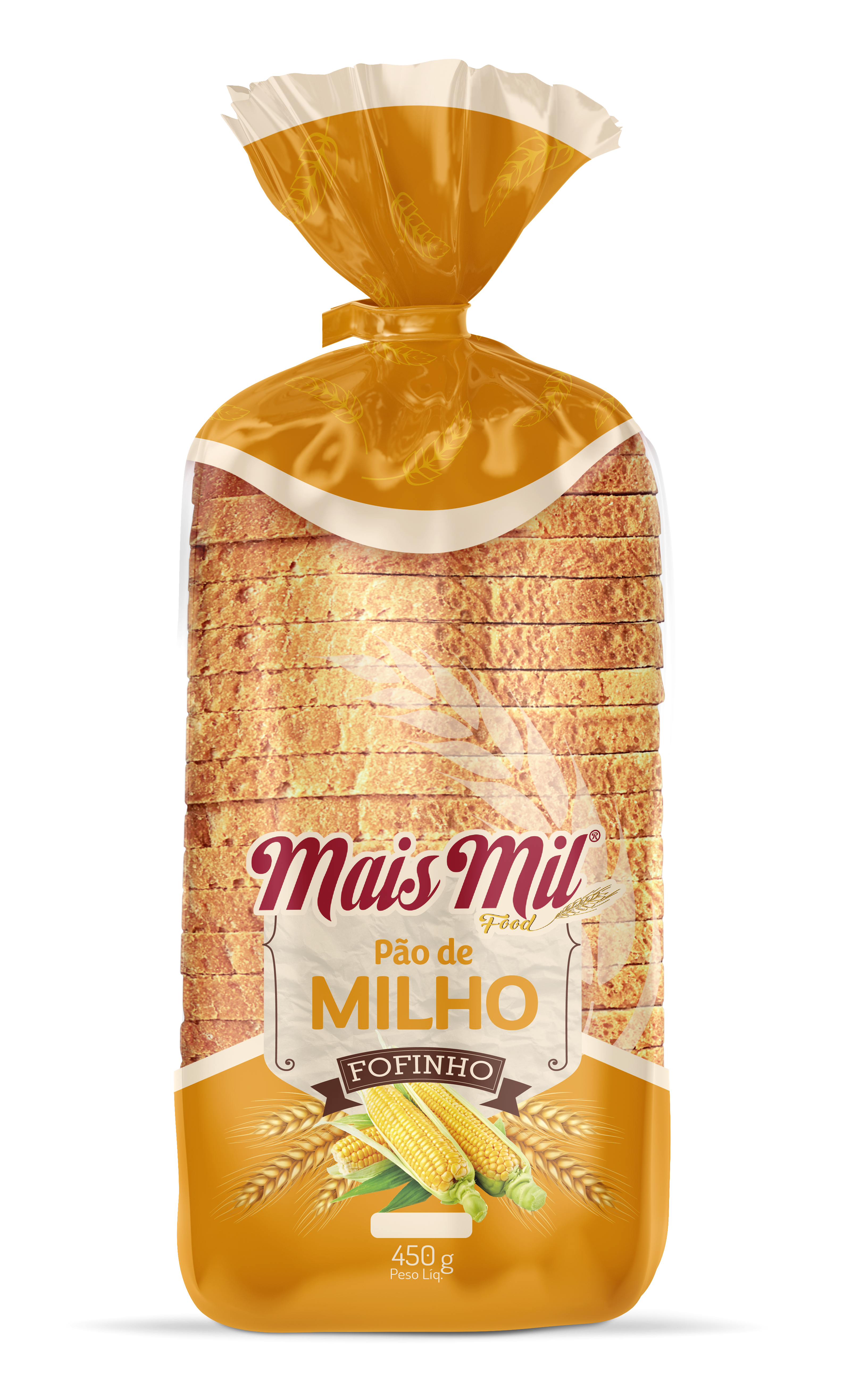 Pão de forma milho 450g