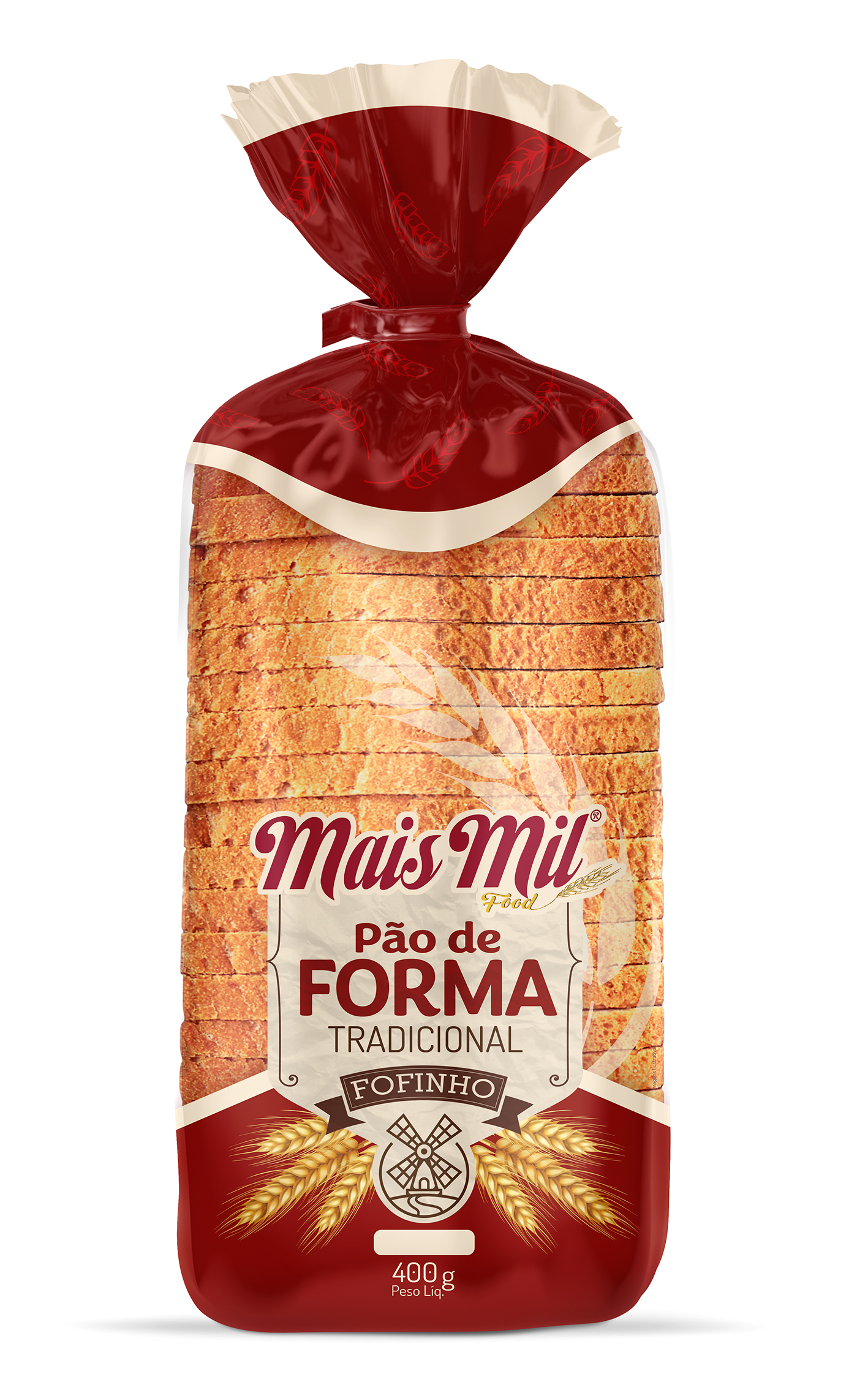 Pão de forma tradicional 400g